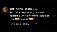 Instagram comment (Image via lionlindaa)
